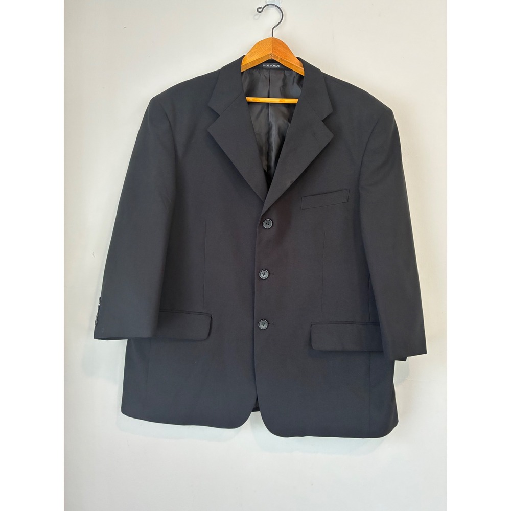 Eddie Domani Black‎ Blazer Menswear Business Formal Career Interview Coat